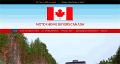 Desktop Screenshot of motorhomebuyerscanada.com