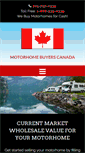 Mobile Screenshot of motorhomebuyerscanada.com